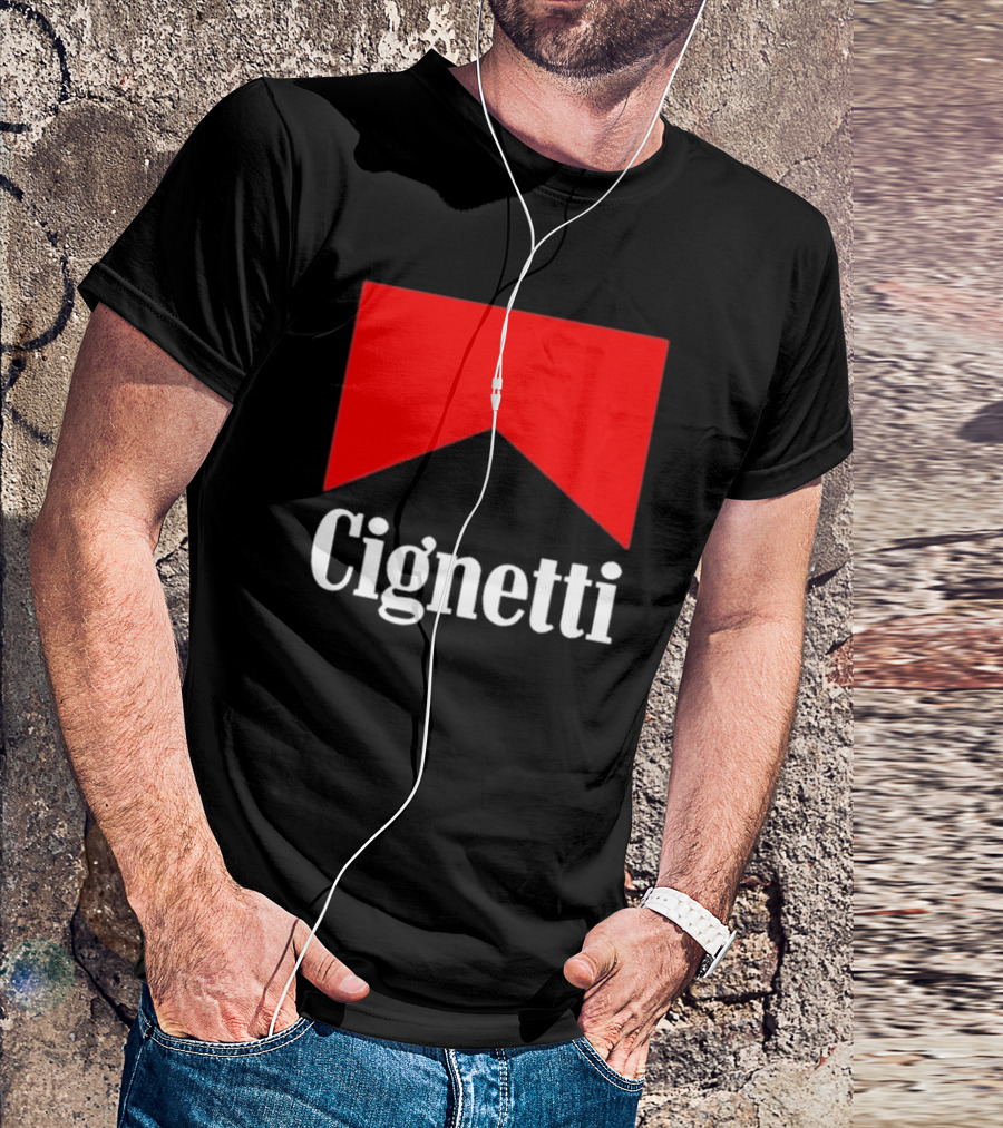 Cignetti Parody Logo Red Chevron T-Shirt