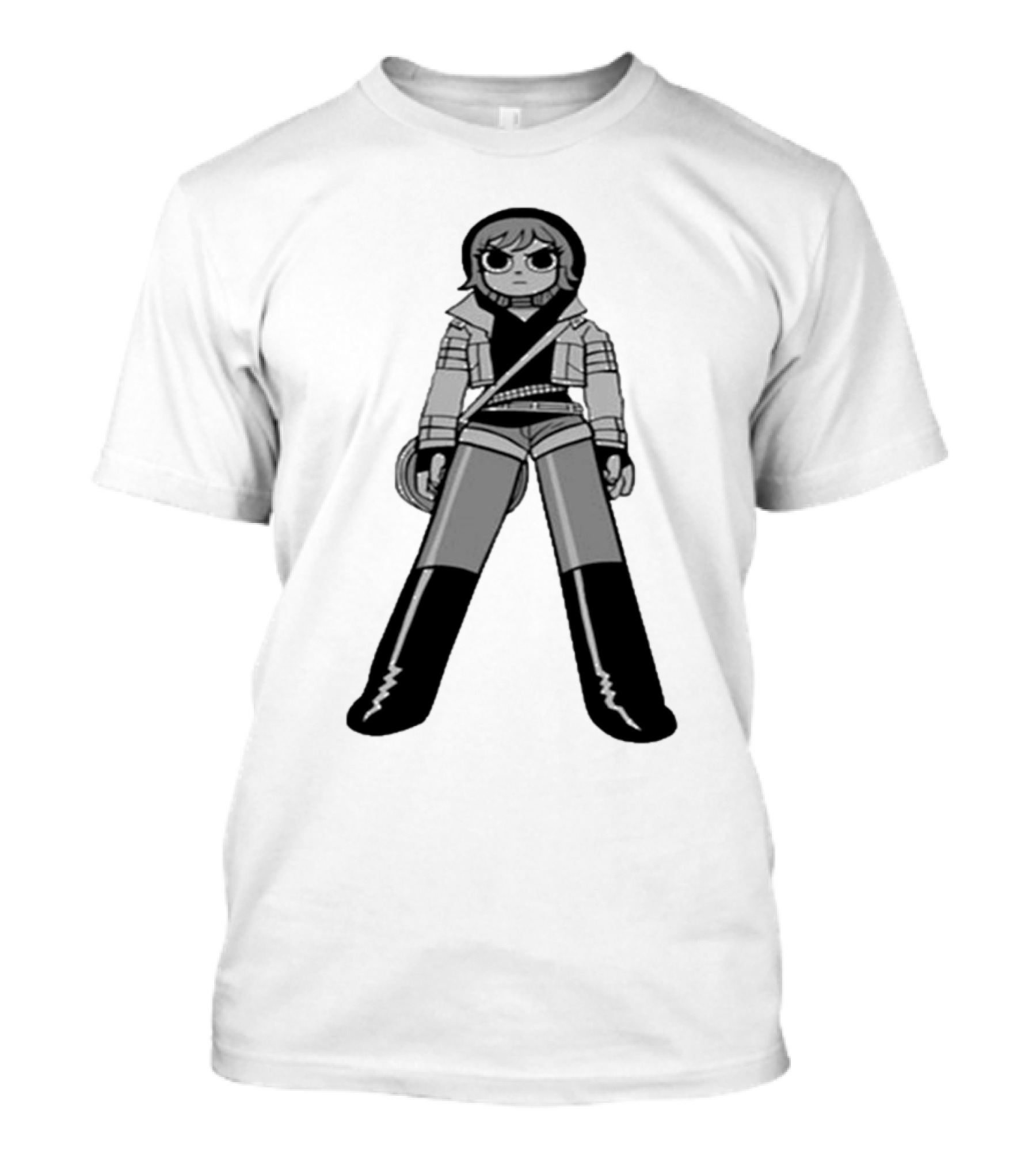 Sp20 Ramona Black And White Character Pose T-Shirt