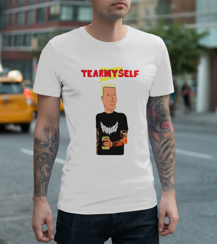 TEAR Myself Boomhauer Rick And Morty Crossover T-Shirt