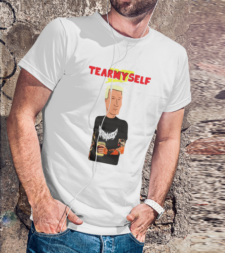 TEAR Myself Boomhauer Rick And Morty Crossover T-Shirt