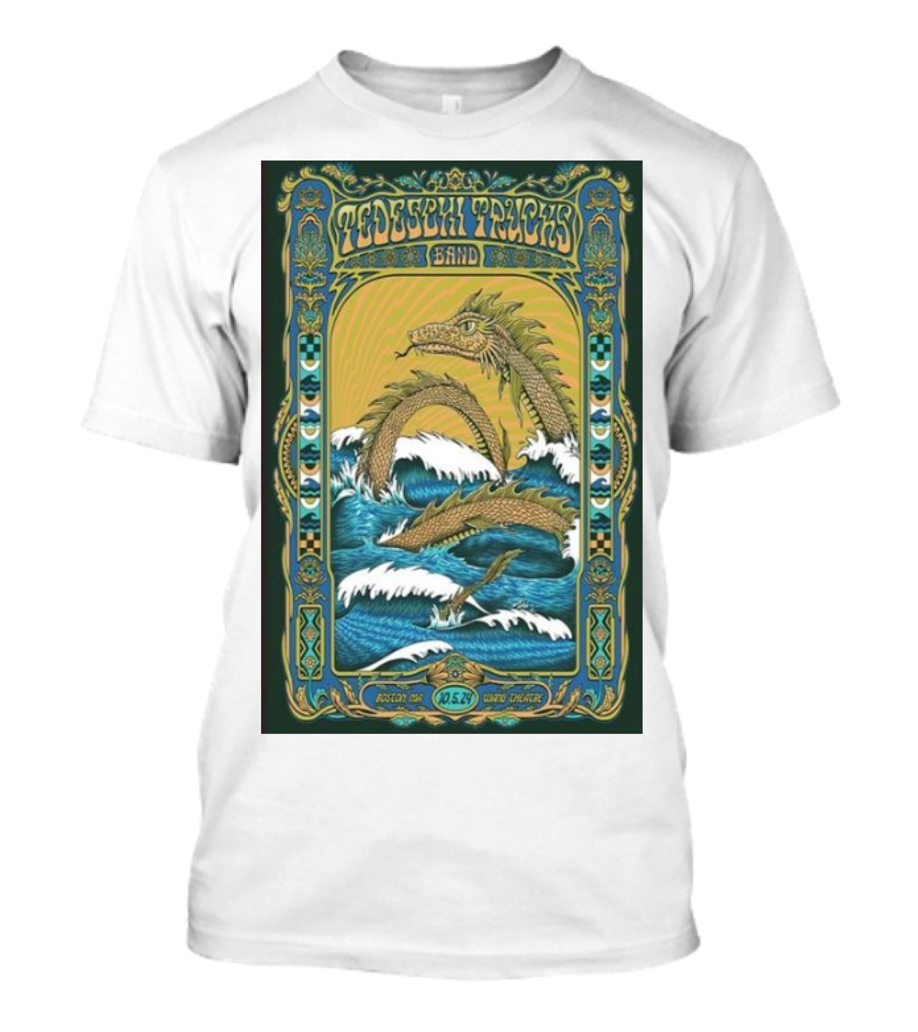 Tedeschi Trucks Band Dragon Artwork Boston October 5 2024 Wang Theatre T-Shirt