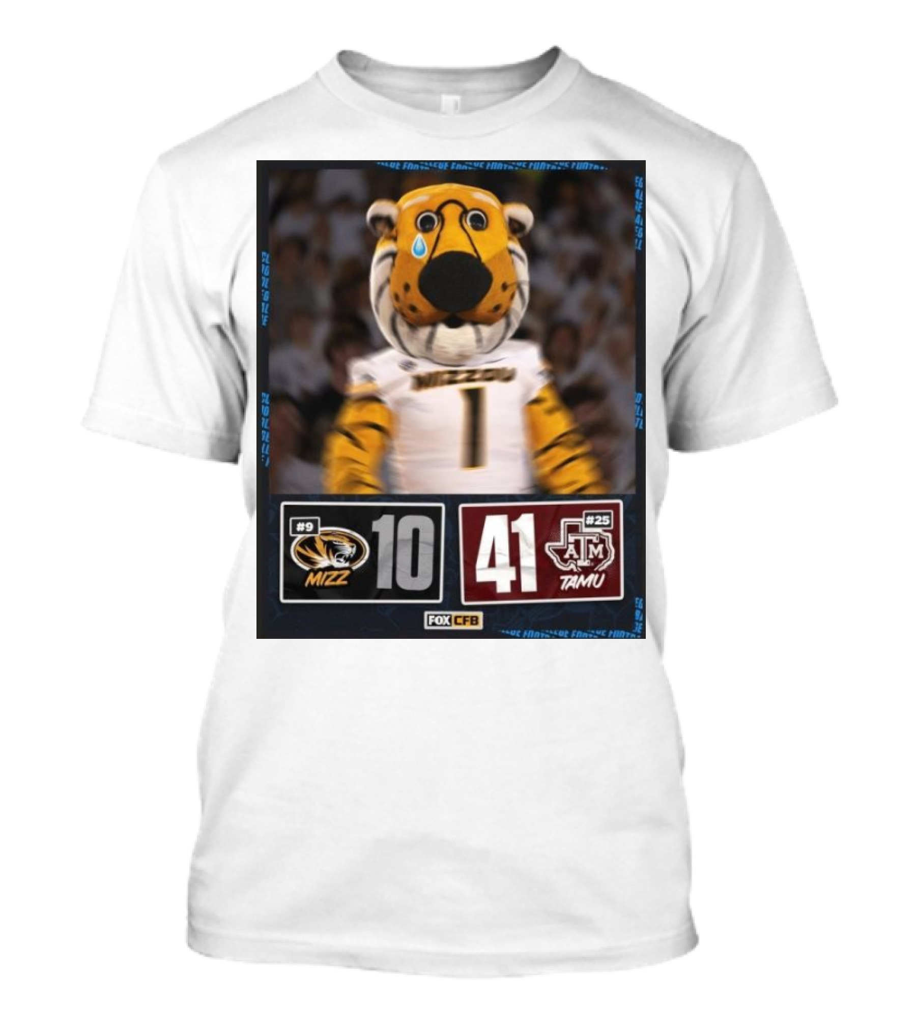 Texas A&M 41-10 Victory Over Missouri Football 2024 With Logos And Mascot T-Shirt