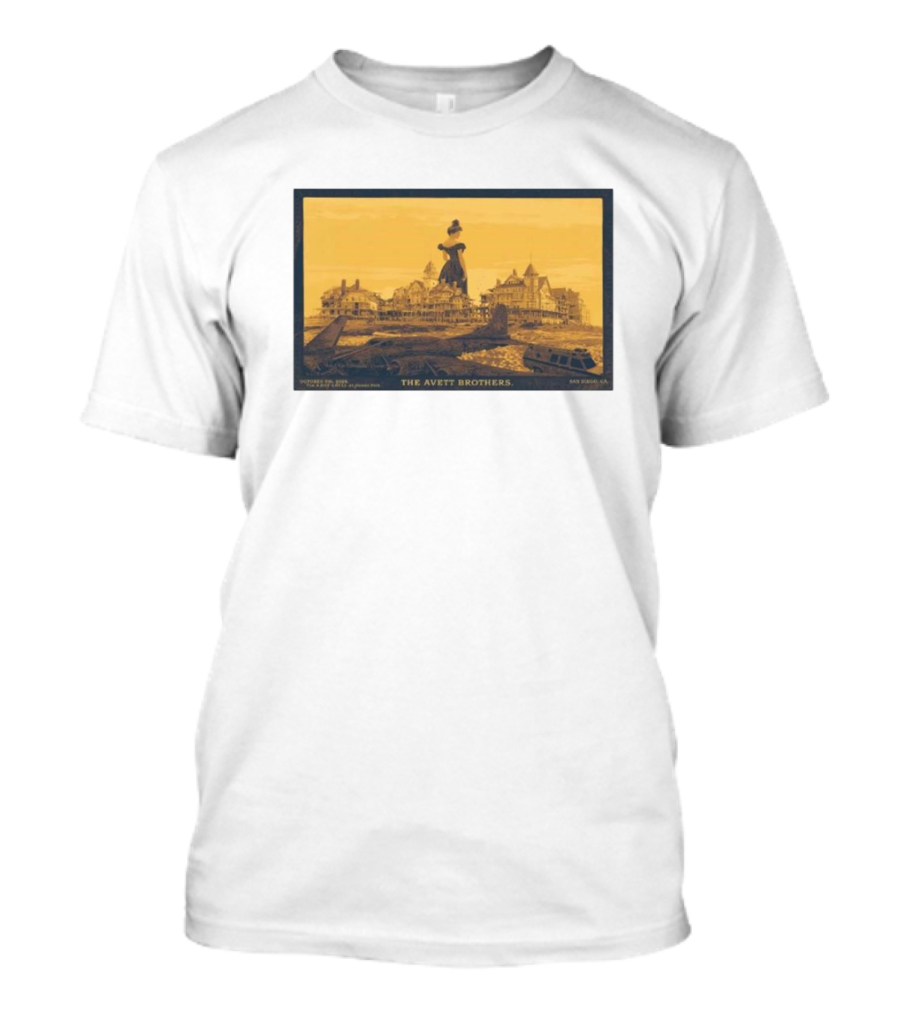The Avett Brothers Concert Oct 06 2024 San Diego CA Vintage Scenic T-Shirt