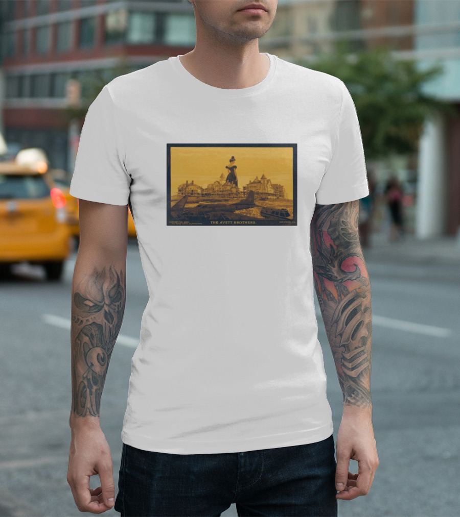 The Avett Brothers Concert Oct 06 2024 San Diego CA Vintage Scenic T-Shirt