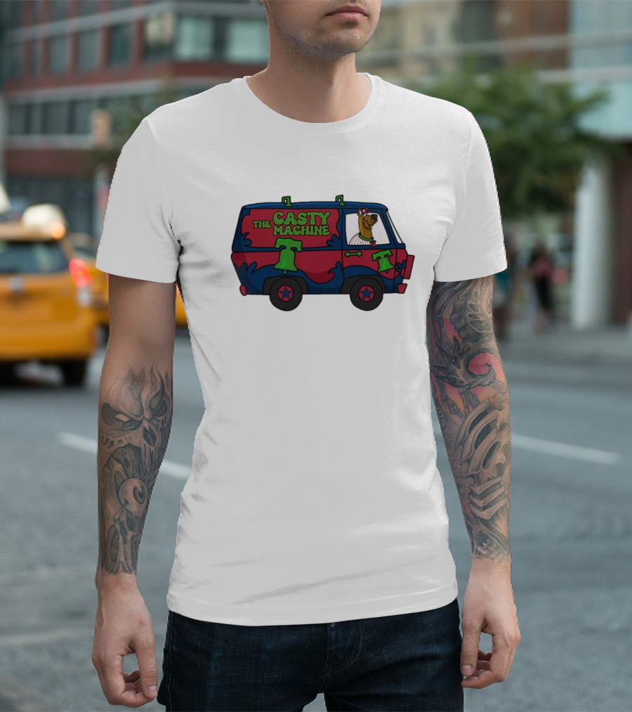 The Casty Machine Van Design Philadelphia Phillies Mascot T-Shirt