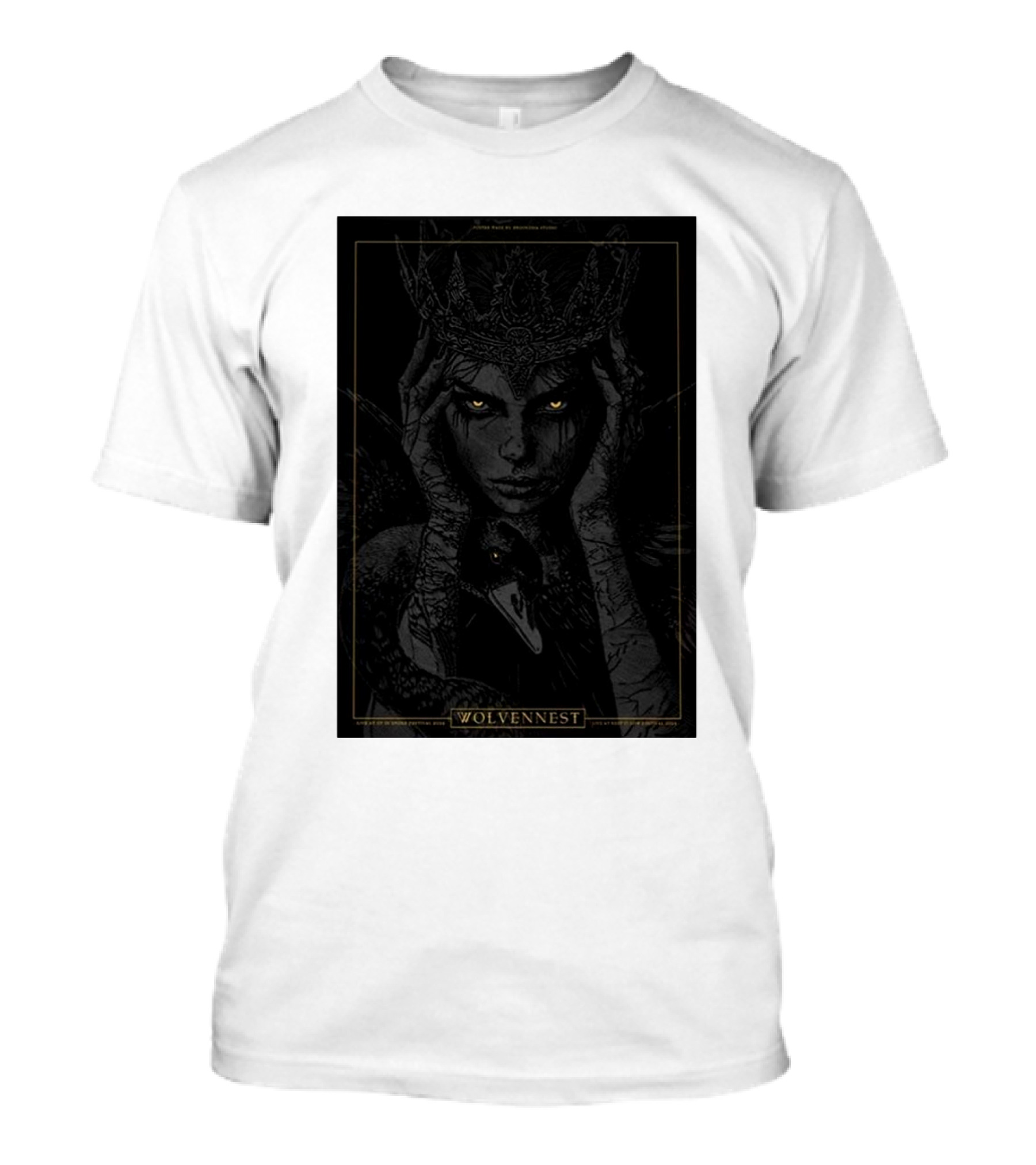 Wolvennest Mysterious Crowned Figure For Up In Smoke Festival 2024 And Keep It Low Festival 10th Anniversary T-Shirt