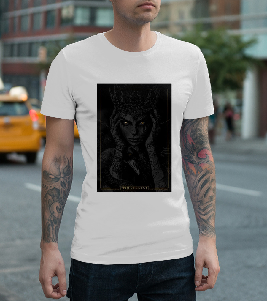 Wolvennest Mysterious Crowned Figure For Up In Smoke Festival 2024 And Keep It Low Festival 10th Anniversary T-Shirt