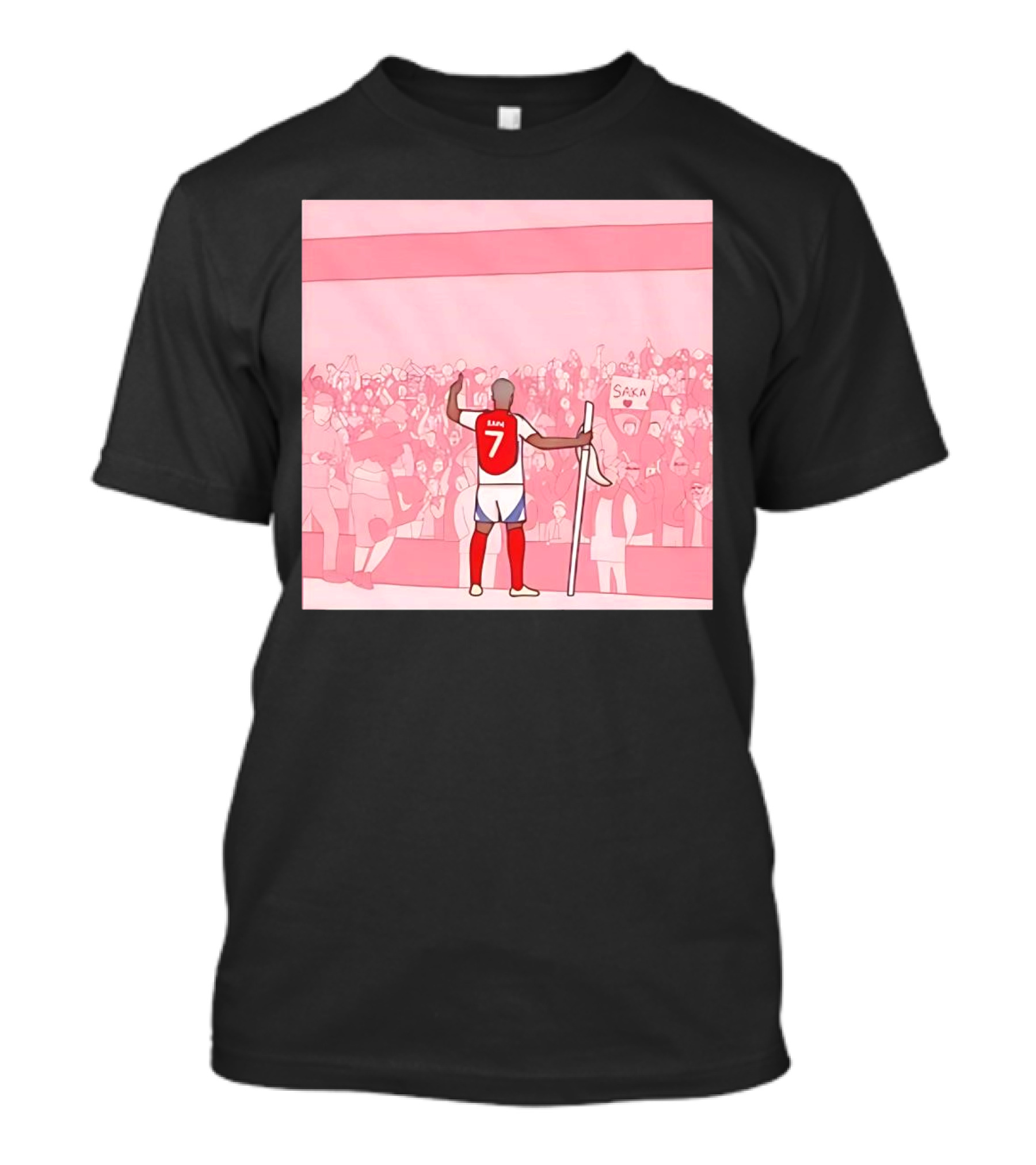 Bukayo Saka Starman Number 7 Football Crowd T-Shirt