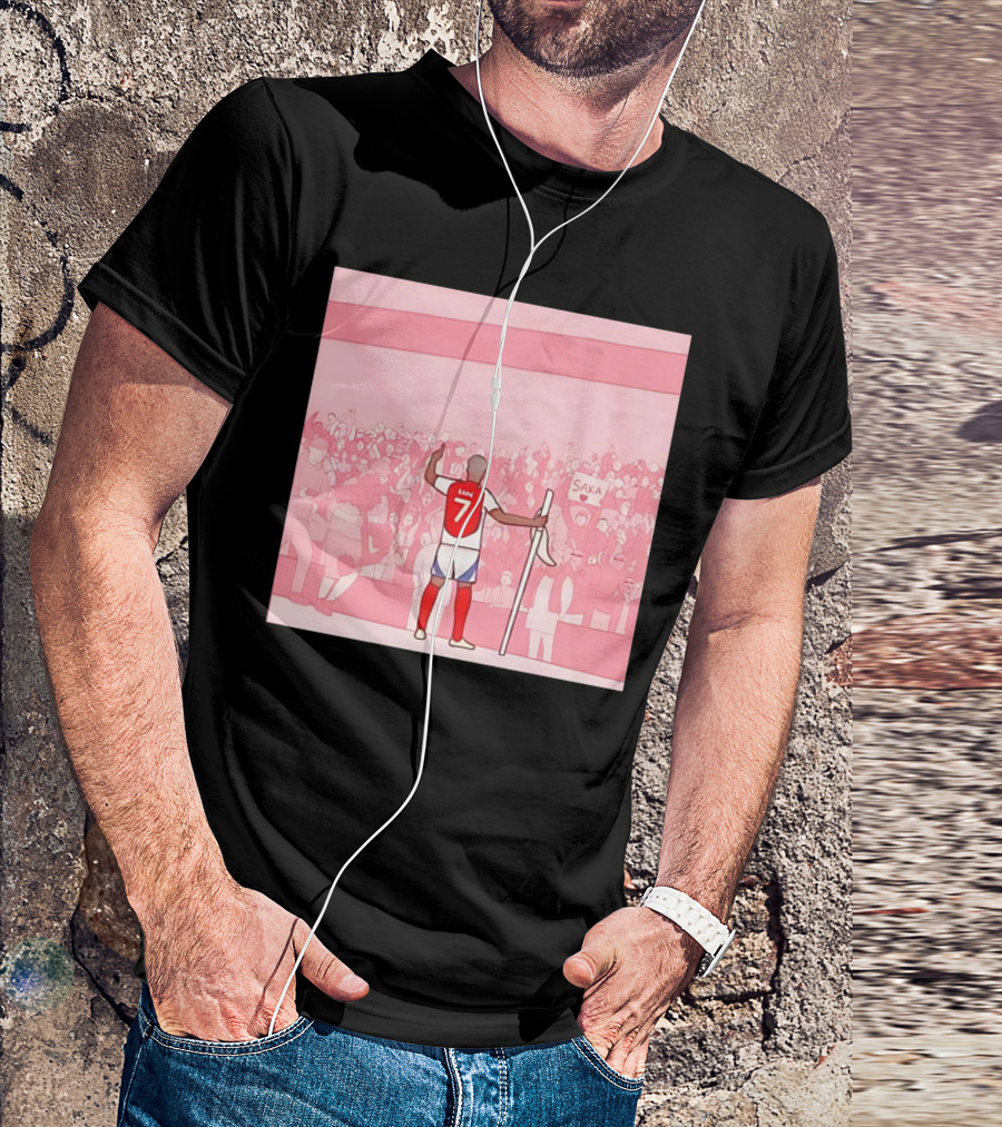 Bukayo Saka Starman Number 7 Football Crowd T-Shirt