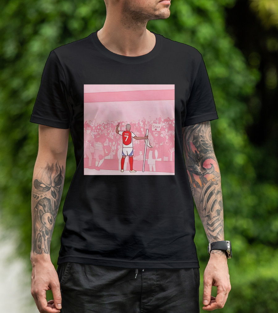 Bukayo Saka Starman Number 7 Football Crowd T-Shirt