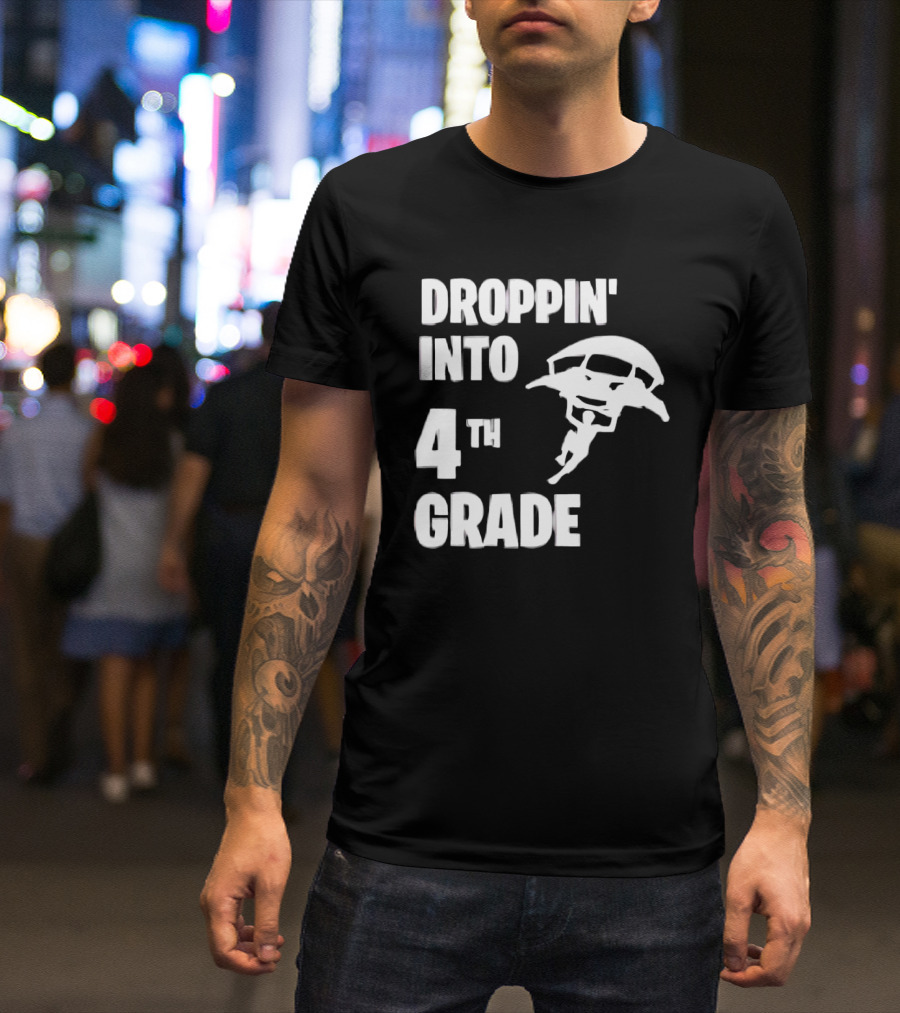 Droppin' Into 4th Grade Parachute Adventure T-Shirt