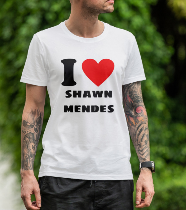 I Love Shawn Mendes Heart T-Shirt