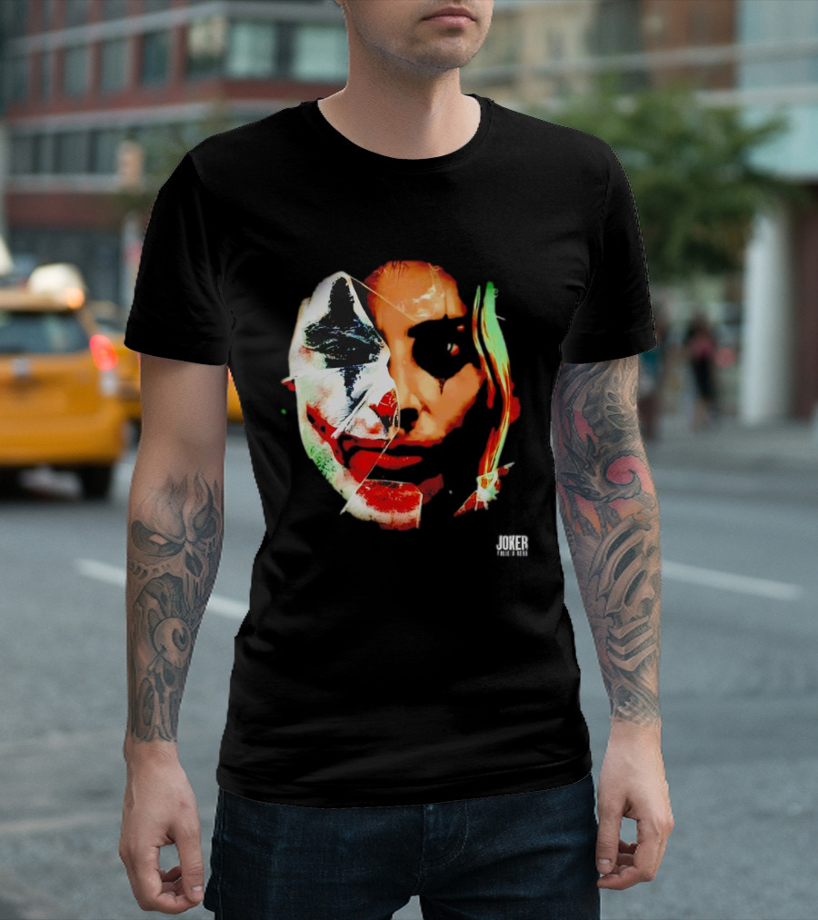 Joker Folie A Deux Fragmented Face Iconic Clown T-Shirt