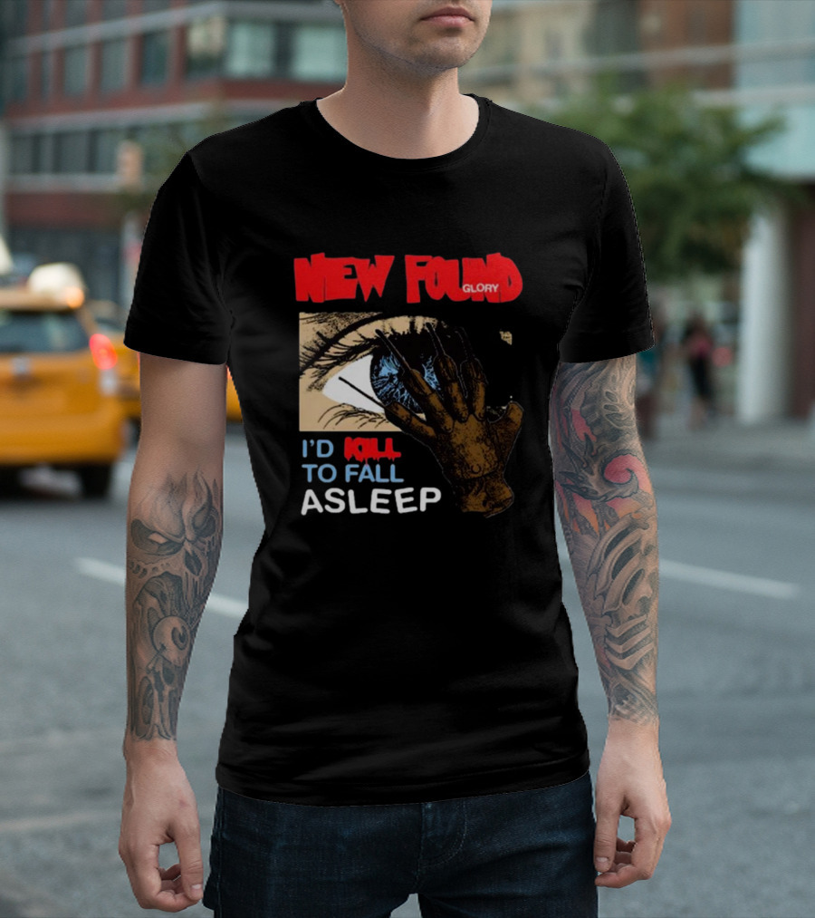 New Found Glory I'd Kill To Fall Asleep Eye with Hand T-Shirt