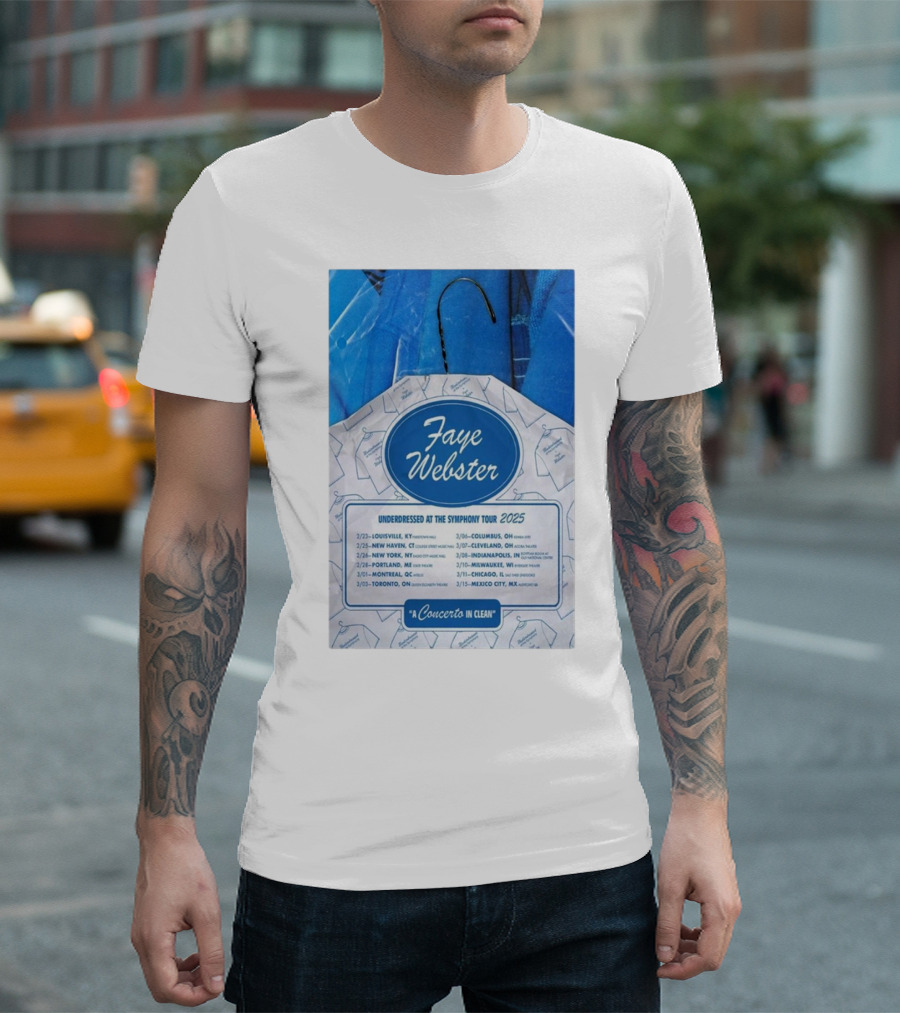 Faye Webster A Concerto in Clean Underdressed At The Symphony Tour 2025 Dates T-Shirt