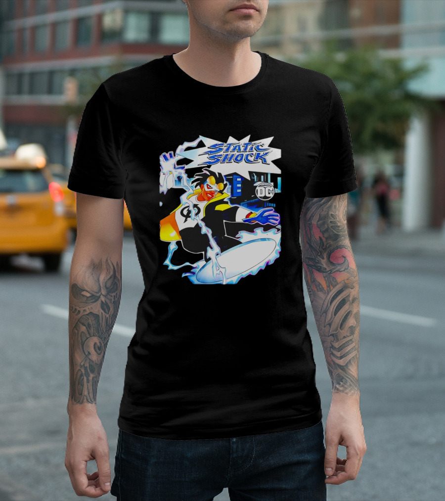Static Shock DC Comics Electric Hero Iconic T-Shirt