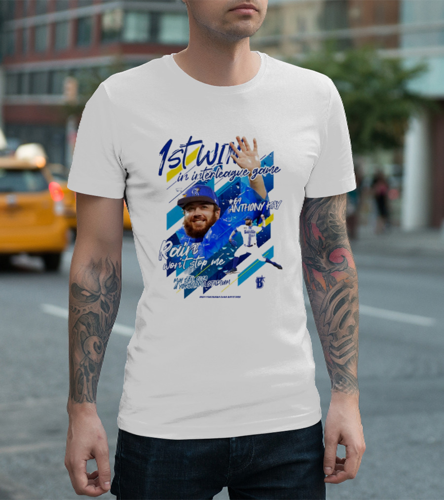 Anthony Kay 1st Win Interleague Game Rain Won’t Stop Me Victory T-Shirt