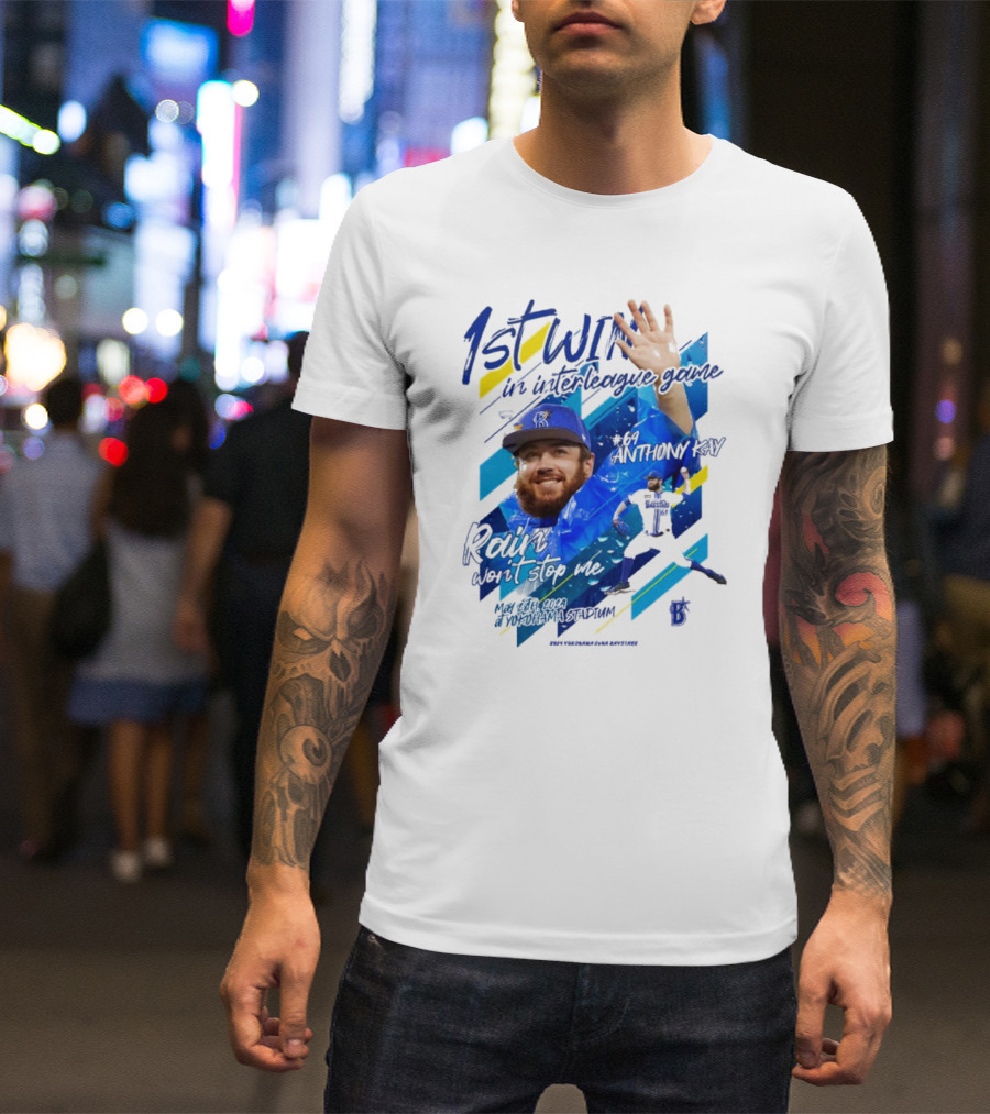 Anthony Kay 1st Win Interleague Game Rain Won’t Stop Me Victory T-Shirt