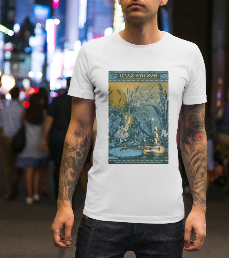 Billy Strings At Pine Knob Music Theatre October 5, 2024 Clarkston MI Vintage Nature Scene T-Shirt