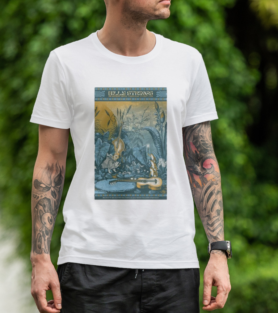 Billy Strings At Pine Knob Music Theatre October 5, 2024 Clarkston MI Vintage Nature Scene T-Shirt