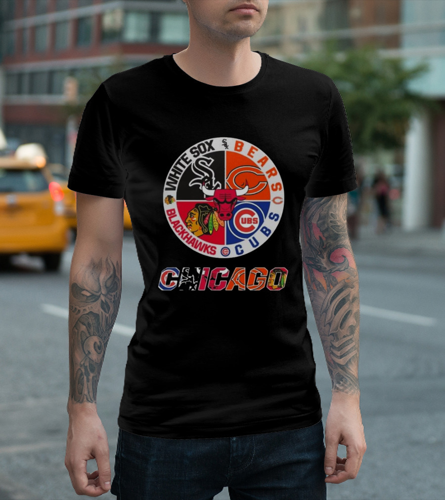 Chicago White Sox Bears Cubs Blackhawks Chicago T-Shirt