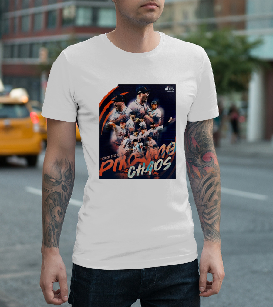 Detroit Tigers Pitching Chaos MLB 2024 ALDS Road to Greatness T-Shirt