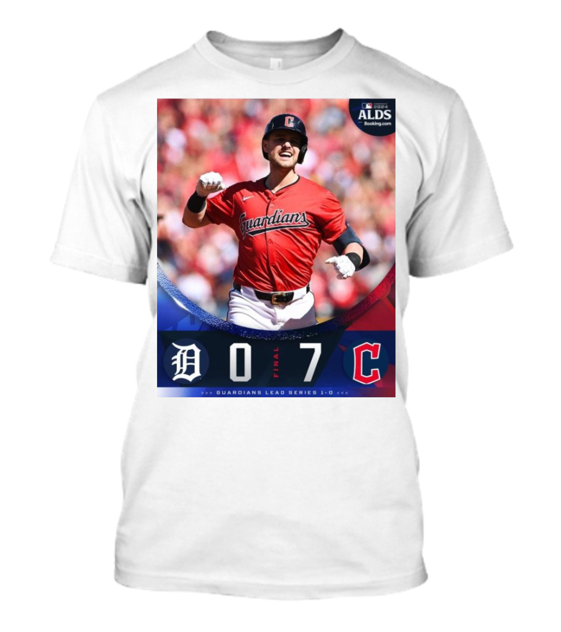 Cleveland Guardians 7-0 Detroit Tigers ALDS Game 1 Victory Lead Series 1-0 T-Shirt