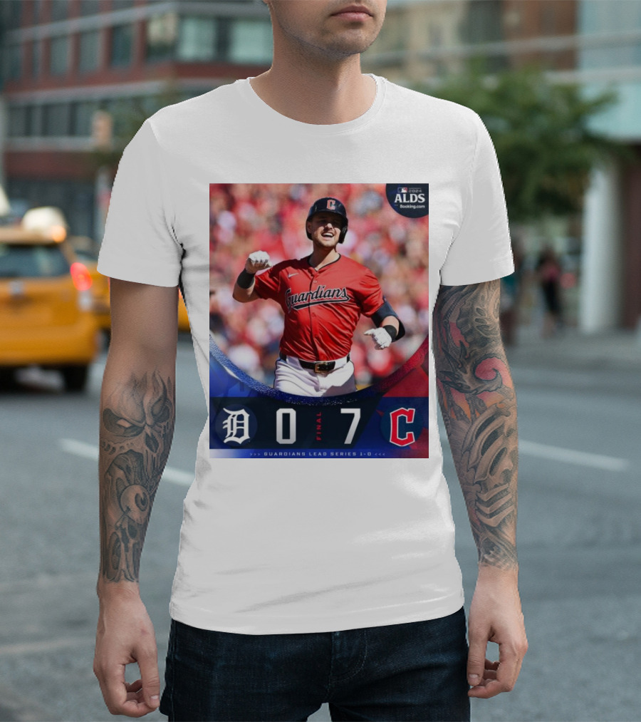 Cleveland Guardians 7-0 Detroit Tigers ALDS Game 1 Victory Lead Series 1-0 T-Shirt