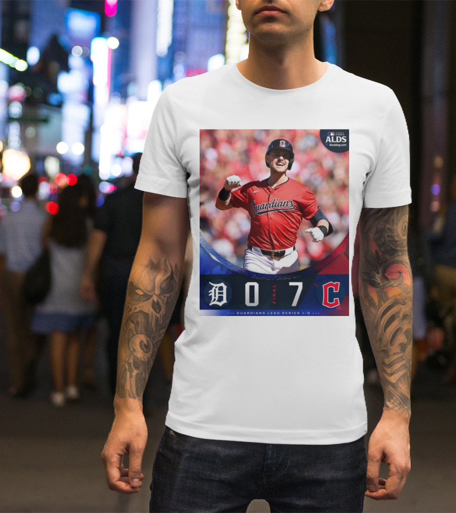 Cleveland Guardians 7-0 Detroit Tigers ALDS Game 1 Victory Lead Series 1-0 T-Shirt
