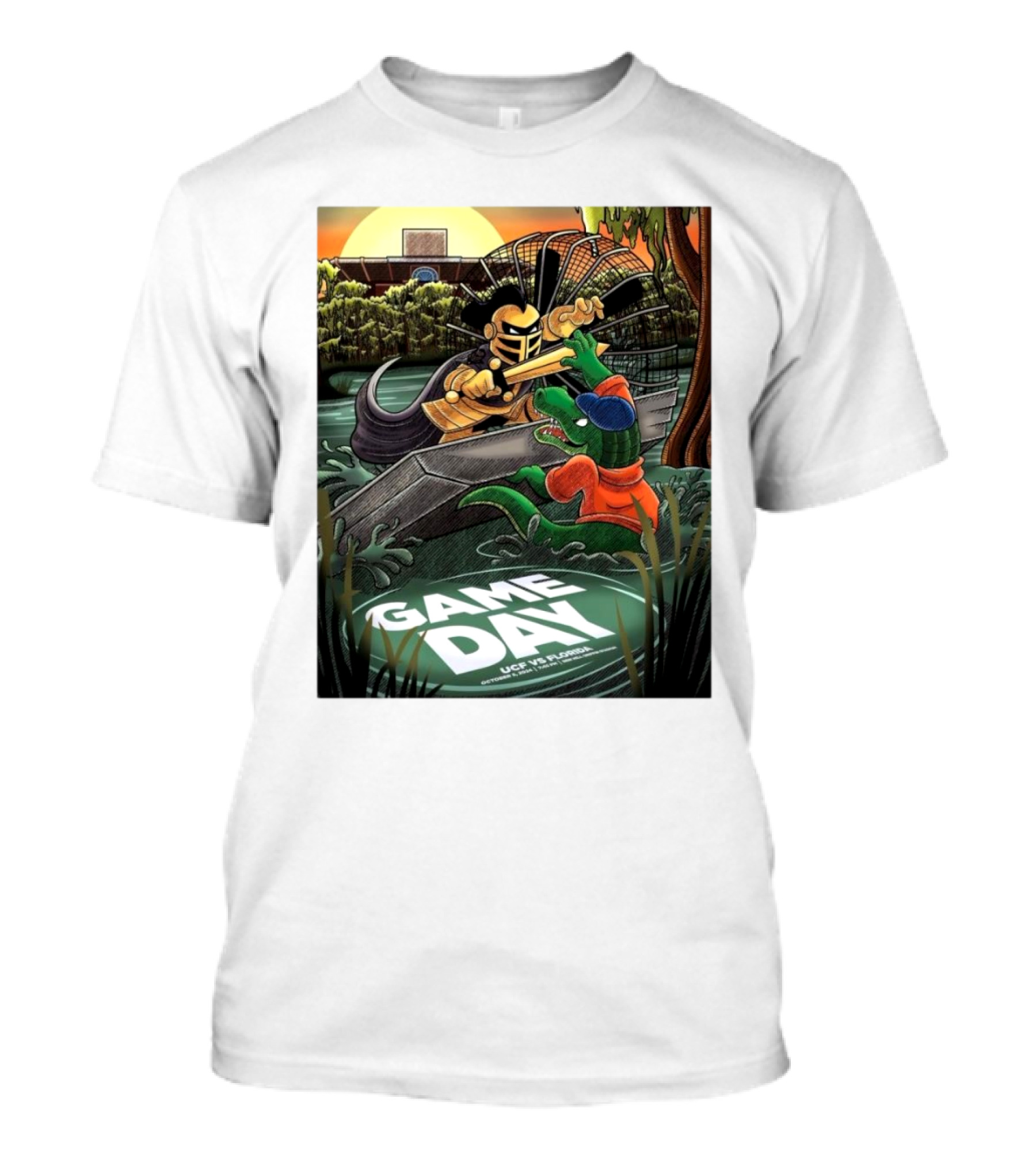 Game Day UCF Vs Florida Gators Knight And Gator Showdown October 5 T-Shirt