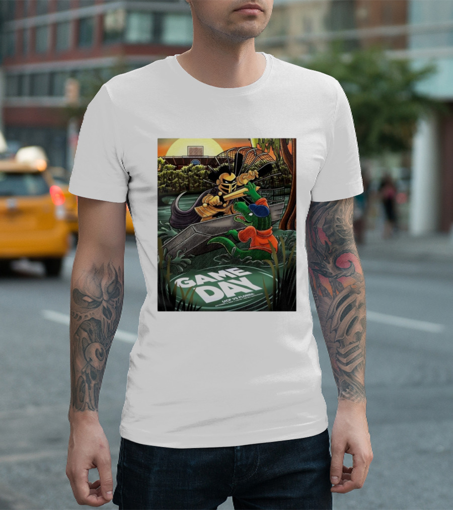 Game Day UCF Vs Florida Gators Knight And Gator Showdown October 5 T-Shirt