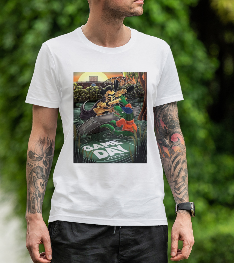 Game Day UCF Vs Florida Gators Knight And Gator Showdown October 5 T-Shirt