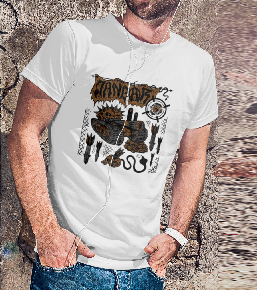 Jangar Demagog Heavy Metal Tank Skull T-Shirt