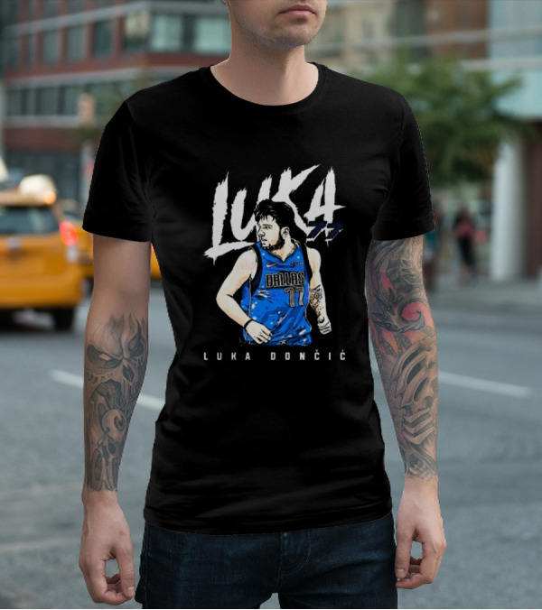 Luka Doncic #77 Dallas Mavericks NBA Player T-Shirt