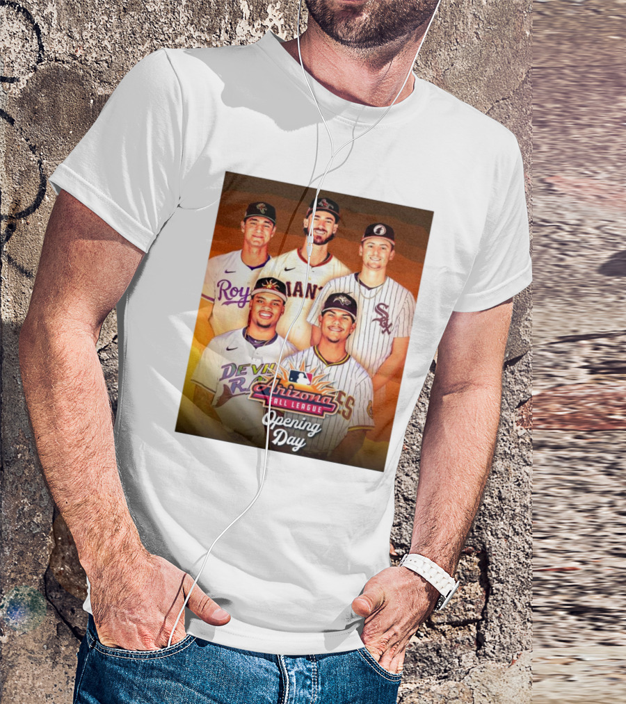 MLB Arizona Fall League Opening Day 2024 Players From Royals Giants Sox Devils Solar Sox T-Shirt