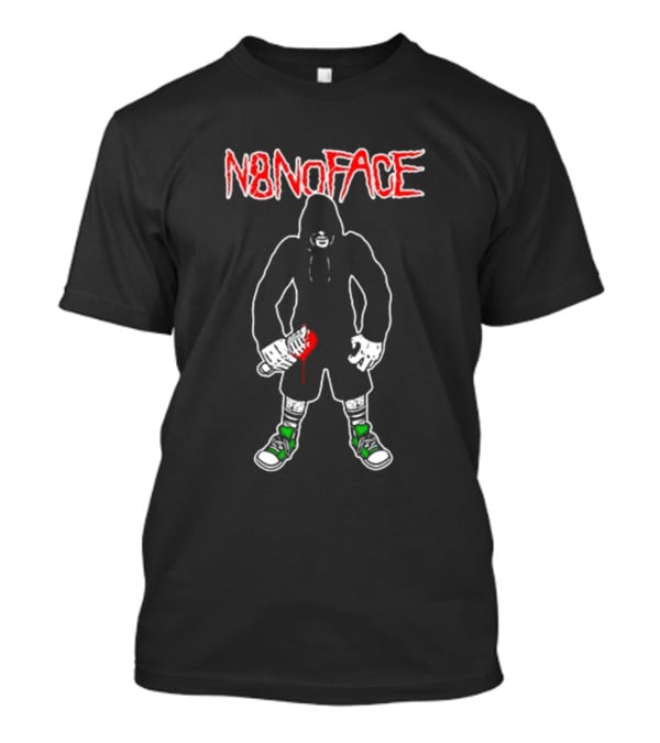 N8noface Hooded Figure With Paint Roller T-Shirt