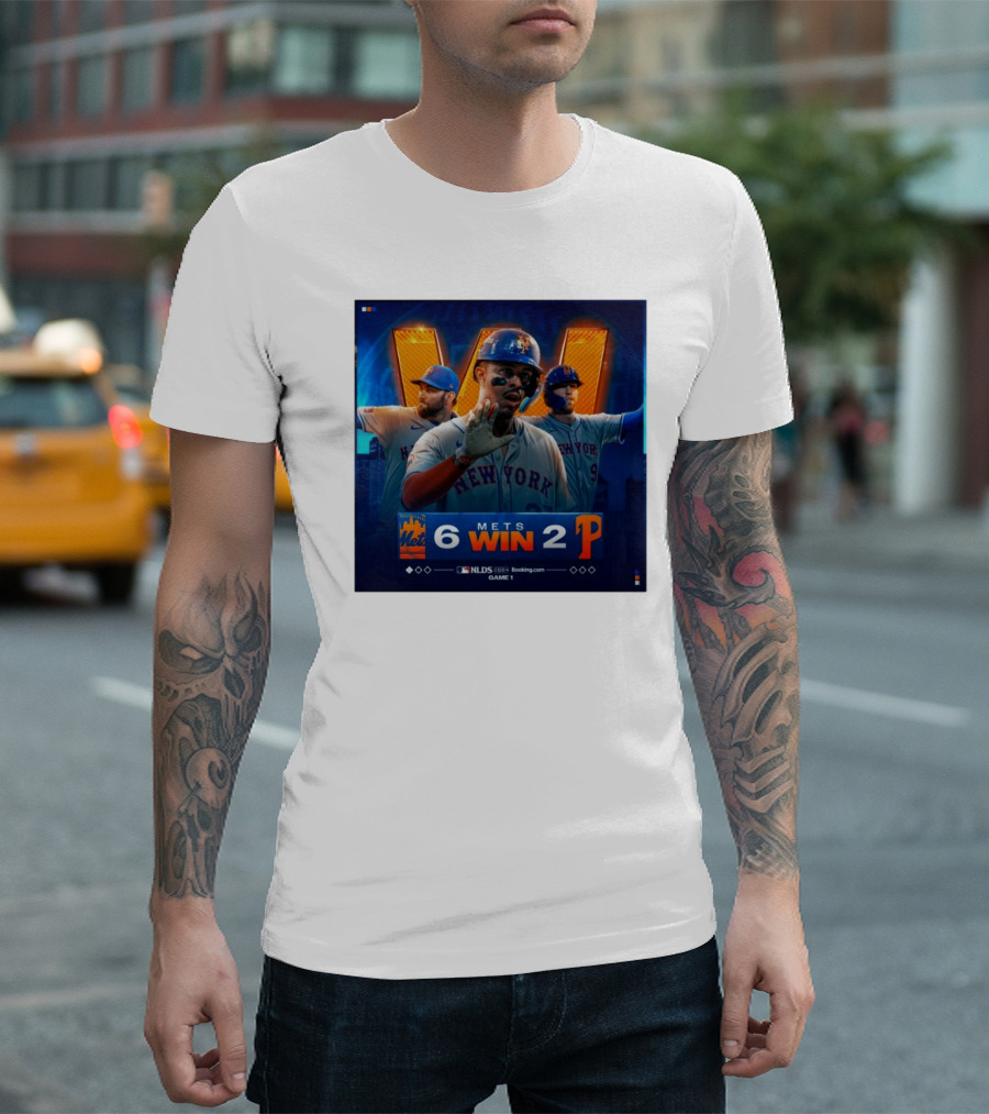 New York Mets 6 Win 2 Philadelphia Phillies NLDS 2024 Game 1 T-Shirt