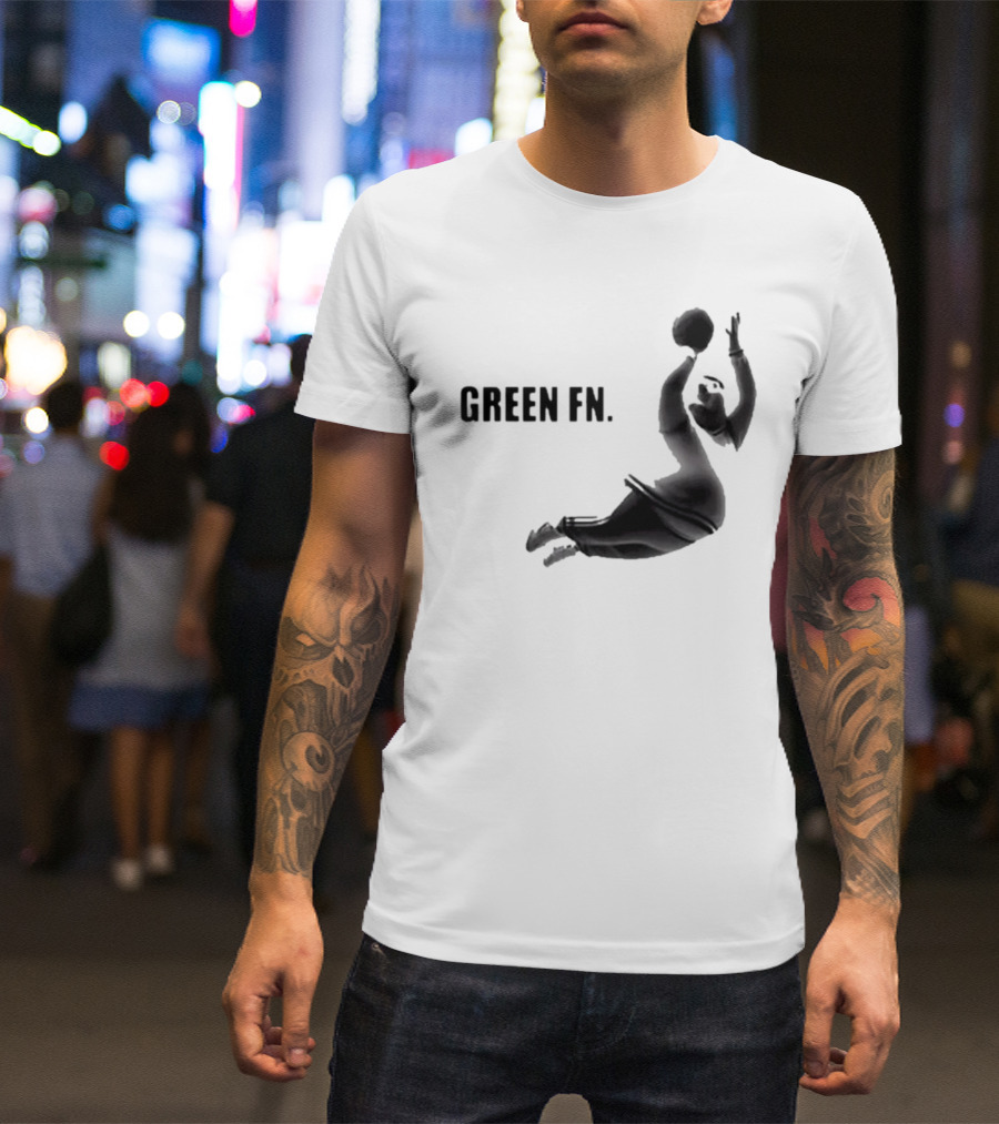 Green Fn Peter Griffin Basketball Dunking T-Shirt