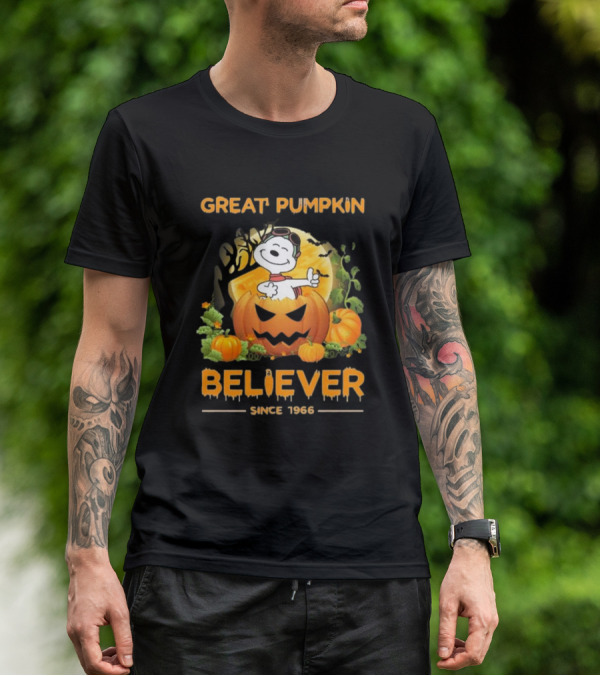 Great Pumpkin Believer Since 1966 Snoopy Peanuts T-Shirt
