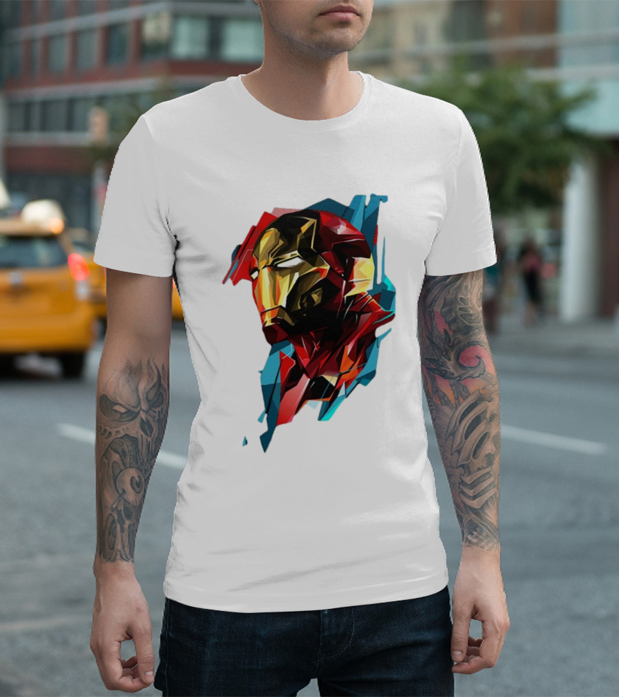 Marvel Avengers Endgame Iron Man Abstract T-Shirt