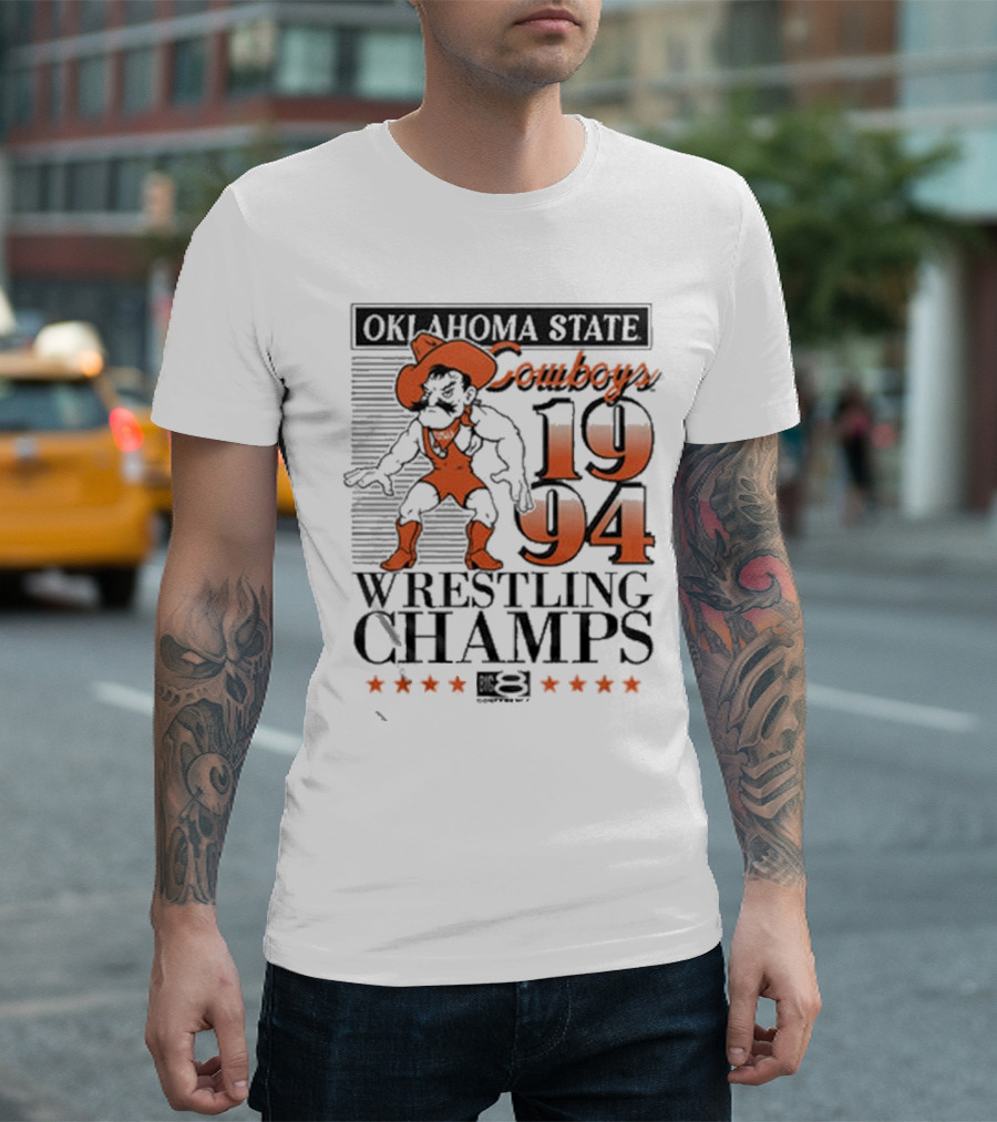 Oklahoma State Cowboys 1994 Wrestling Champs T-Shirt