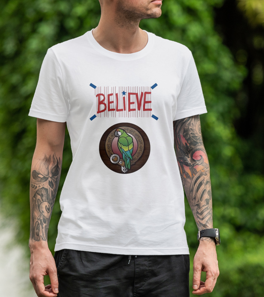 Believe Game Sound Red October At The Parrot Philadelphia Phillies T-Shirt