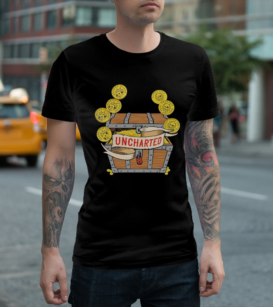 Less Than Jake Uncharted Treasure Chest and Coins T-Shirt