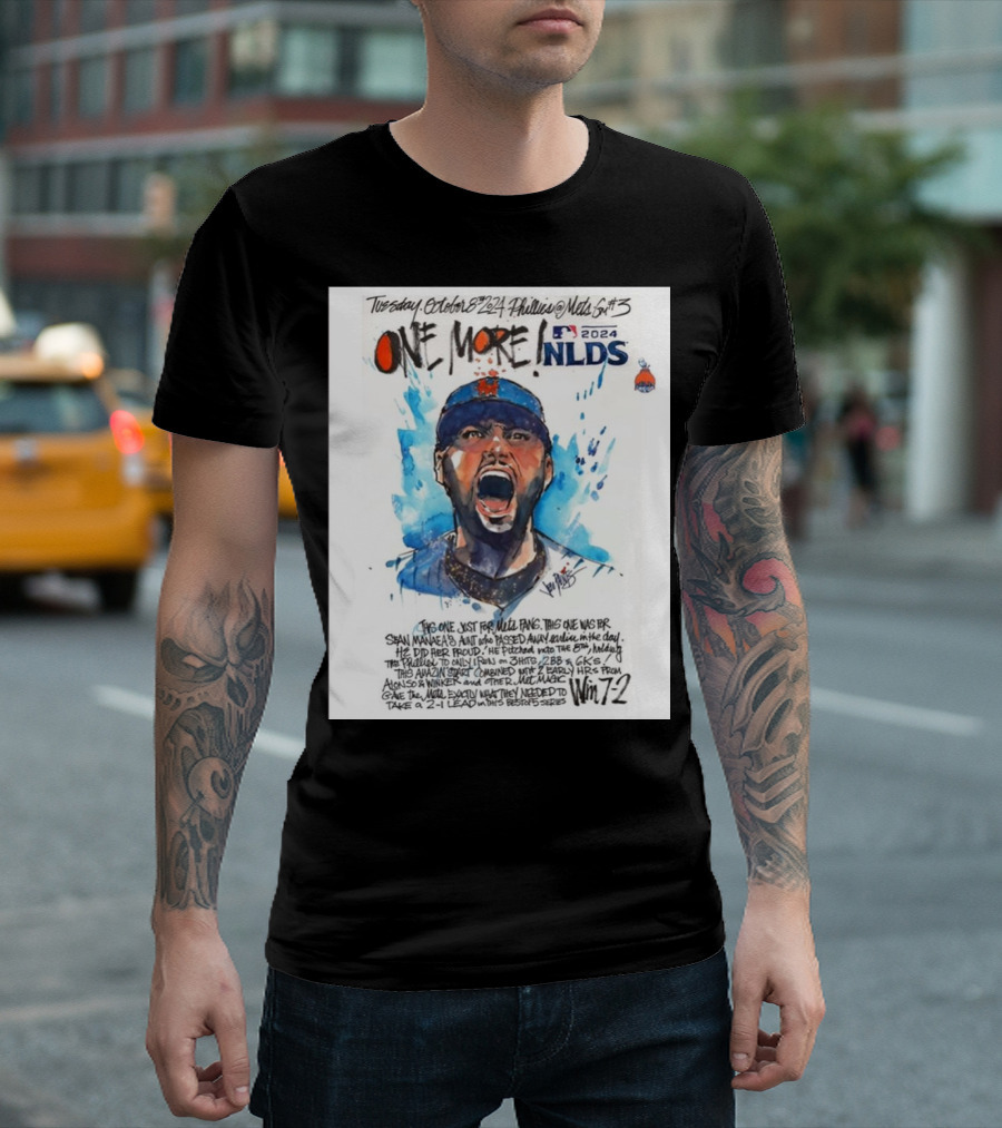 Tuesday October 8, 2024 Phillies @ Mets 5th Game NLDS Win 7-2 T-Shirt