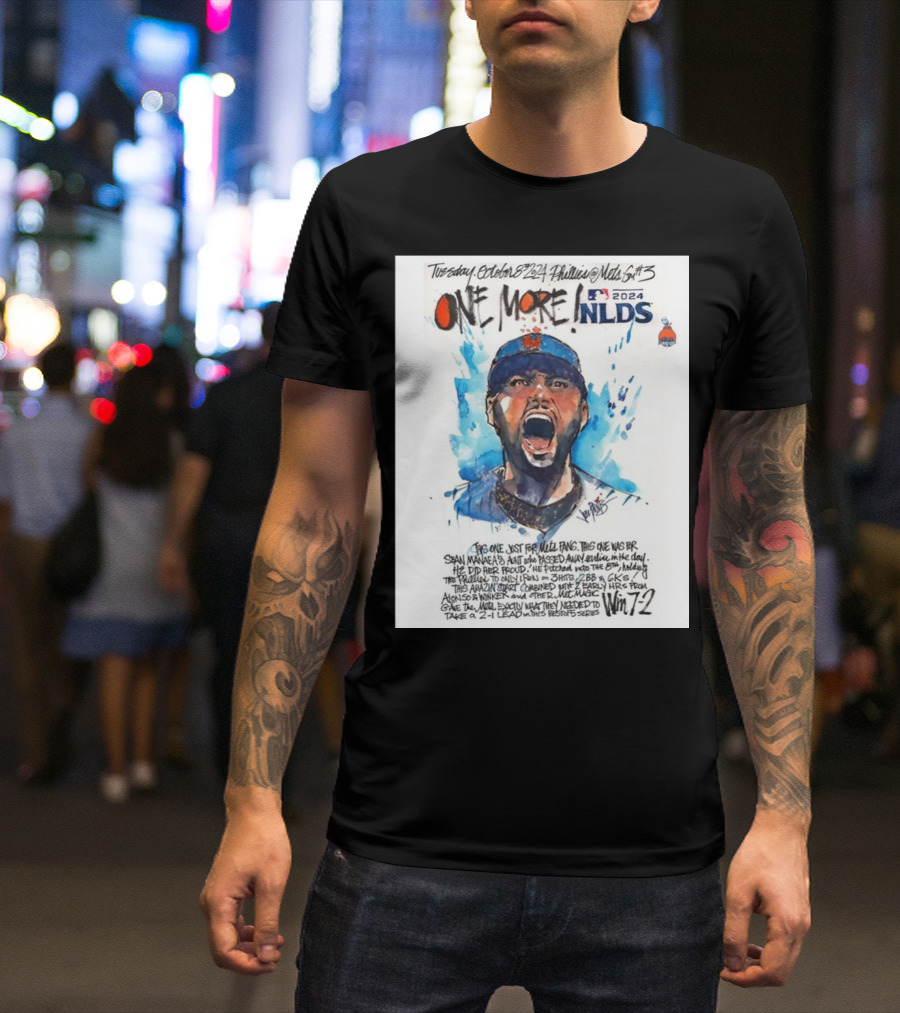 Tuesday October 8, 2024 Phillies @ Mets 5th Game NLDS Win 7-2 T-Shirt