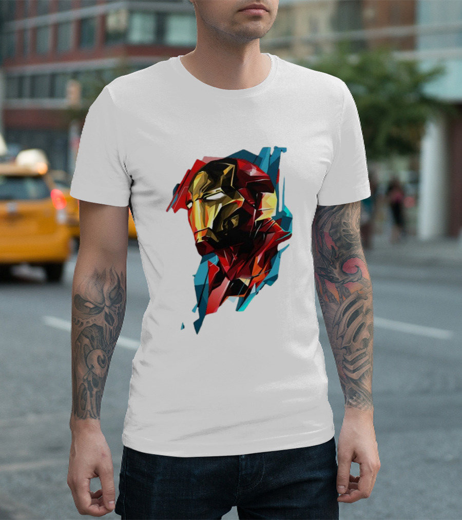 Avengers Endgame Iron Man Geometric T-Shirt