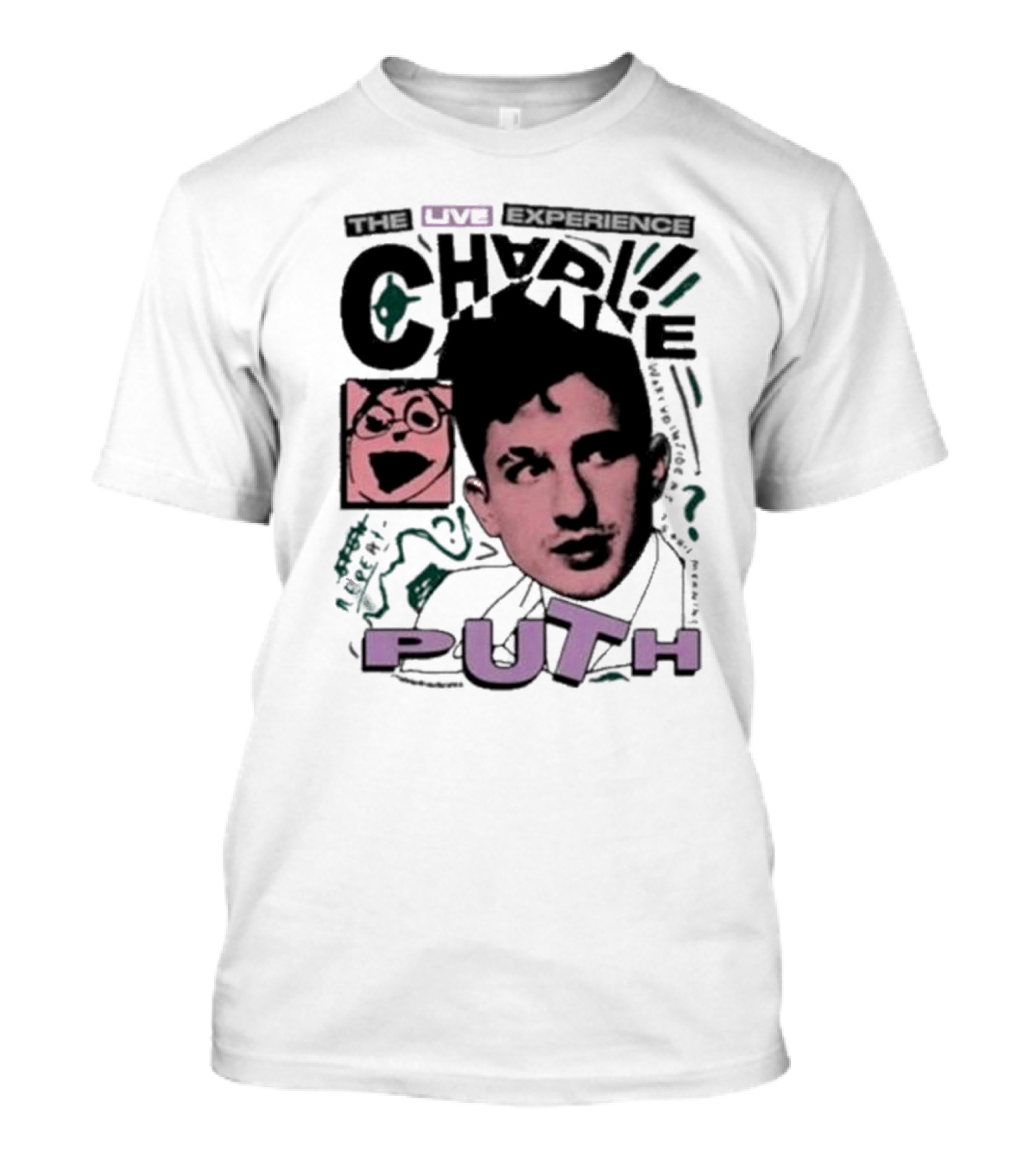 Charlie Puth 2024 The Live Experience Tour Retro T-Shirt