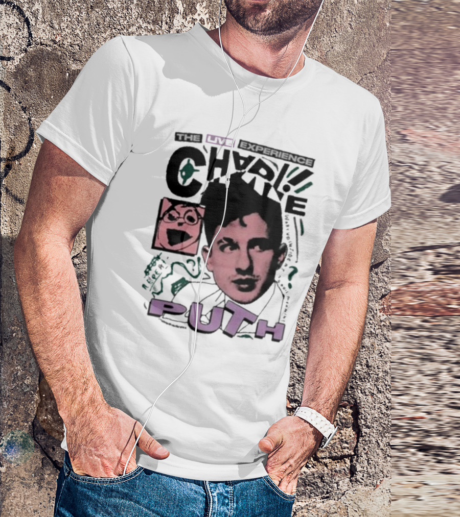 Charlie Puth 2024 The Live Experience Tour Retro T-Shirt