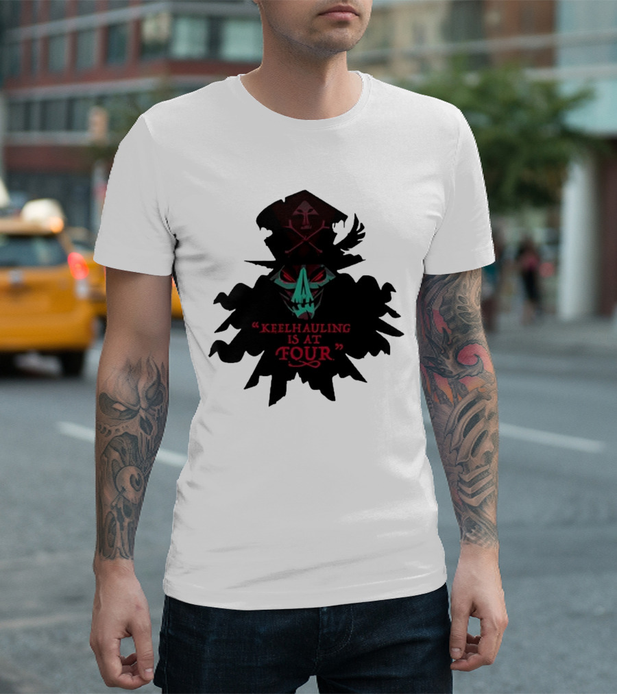 Devolver Digital Lechuck Keelhauling Is At Four Skulled Figure T-Shirt