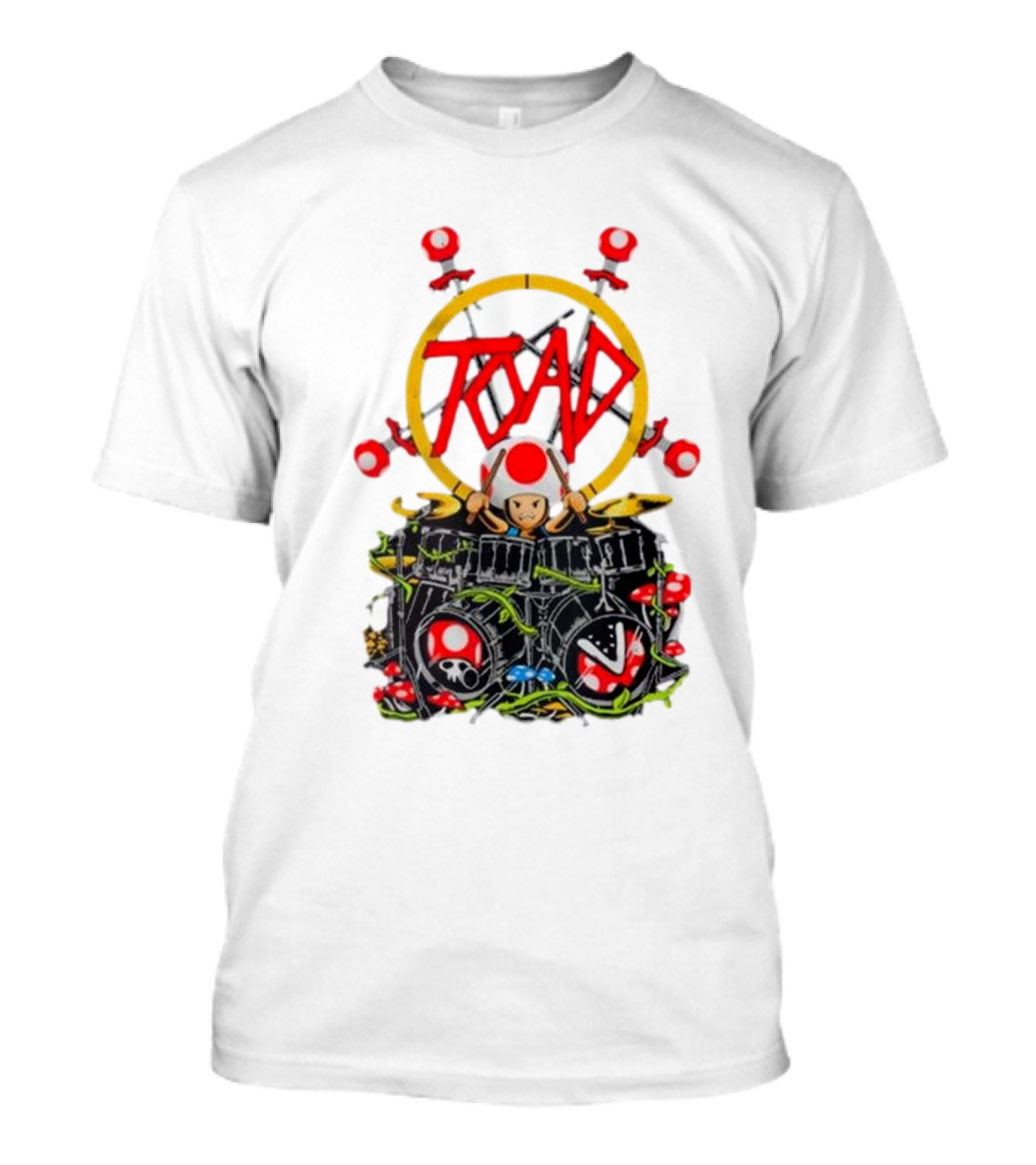 Dracula Byte 2024 Toad Mushrooms Drummer T-Shirt